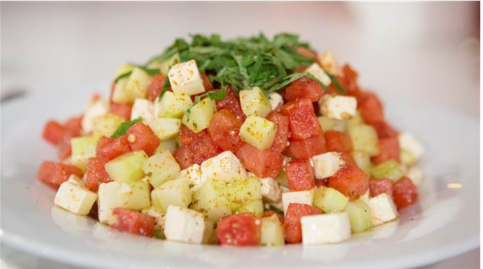 Recipe: Cucumber & Watermelon Salad w/ Feta, Mint & Lime